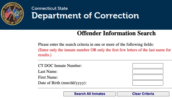 CT Inmate Search